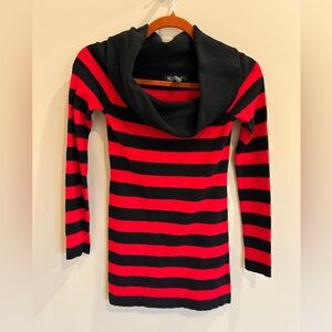 INC p/p cashmere blend long sleeved, long cowlneck sweater